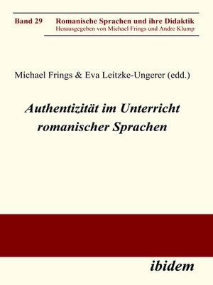 cover image of Authentizität im Unterricht romanischer Sprachen